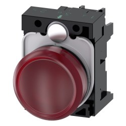 Siemens/Sirius Act Plastic Red LED Signal Light / 3SU1102-6AA20-1AA0 - Siemens