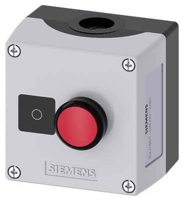 Siemens-Sirius Act Yeşil 22mm Buton Plastik Etanj Kutu Buton Seti-3SU1801-0AB00-2AB1 - 1
