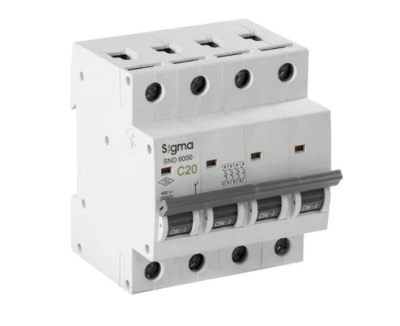 Sigma 6SM440C Otomatik Sigorta C Tipi 4 Faz (3P+N) 40A 6kA - 1