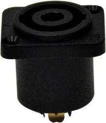 Speakon 4 Pin Şase-Plastik-Kare - Contech