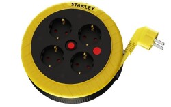 Stanley Profesyonel Kompakt Serisi IP20 4 Soketli 10 Metre Makaralı Kablo - SXECFK2PBOE - Stanley