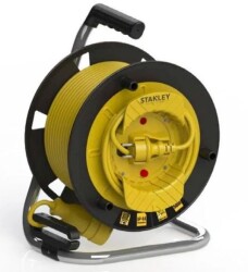 Stanley Profesyonel Kompakt ST-G Serisi IP20 1 Soketli 40 + 2 Metre Makaralı Kablo - SXECFP9QBSE - Stanley