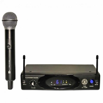 ​Telsiz Mikrofon Seti-Receiver ve 1 adet El Mikrofonu- - 1