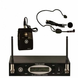 ​TMW-9144R Receiver-TMW-9144PBodypack-HM-38 headset Mikrofon-LM-10Yaka Mikrofonu-Gitar Kablosu - Topp Pro
