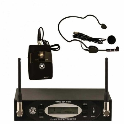 ​TMW-9144R Receiver-TMW-9144PBodypack-HM-38 headset Mikrofon-LM-10Yaka Mikrofonu-Gitar Kablosu - 1