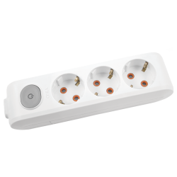 Viko-3-lü Klemensli Çocuk Korumalı Anahtarlı Multi-Let Grup Priz-90117300 - Viko