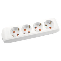 Viko-4-lü Klemensli Çocuk Korumalı Multi-Let Grup Priz-90113400 - Viko