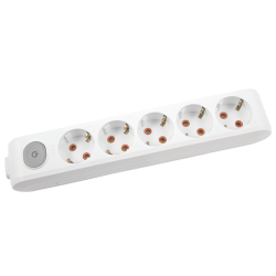 Viko-5-li Klemensli Çocuk Korumalı Anahtarlı Multi-Let Grup Priz-90117500 - Viko