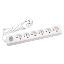 Viko-6-lı 2m Kablolu UPS Çocuk Korumalı Anahtarlı Multi-Let Grup Priz-90119602 - Viko