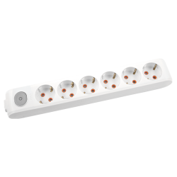 Viko-6-lı Klemensli Çocuk Korumalı Anahtarlı Multi-Let Grup Priz-90117600 - Viko