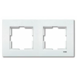 Viko-Karre Beyaz 2-li Yatay Çerçeve-90960201 - Viko