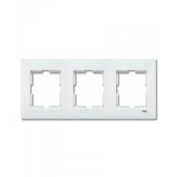 Viko-Karre Beyaz 3-lü Yatay Çerçeve-90960202 - Viko