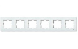 Viko-Karre Beyaz 6-lı Yatay Çerçeve-90960205 - Viko