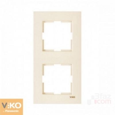 Viko-Karre Krem 2-li Dikey Çerçeve-90960231 - 1