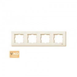 Viko-Karre Krem 4-lü Yatay Çerçeve-90960213 - Viko