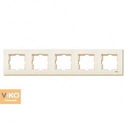 Viko-Karre Krem 5-li Yatay Çerçeve-90960214 - Viko