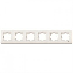 Viko-Karre Krem 6-lı Yatay Çerçeve-90960215 - Viko