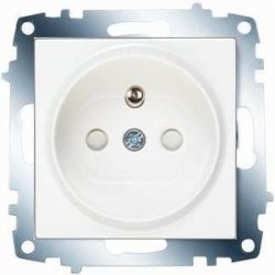 Viko Karre - Meridian white child protected UPS grounded outlet 90967045 - Viko