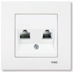 Viko-Karre-Meridian Beyaz Data-Nümeris Telefon Prizi-90967081 - Viko