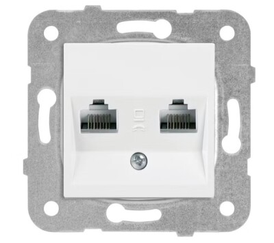 Viko-Karre-Meridian Beyaz Data-Nümeris Telefon Prizi-90967081 - 1