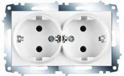 Viko Karre - Meridian White Binary Grounded Outlet 90967056 - Viko