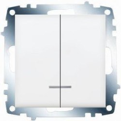 Viko-Karre-Meridian Beyaz Işıklı Komütatör-90967050 - Viko