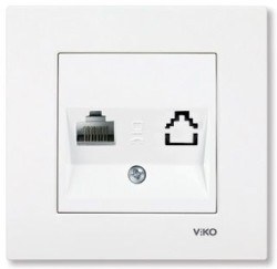 Viko-Karre-Meridian Beyaz Tekli Data Cat5E Prizi-90967032 - Viko