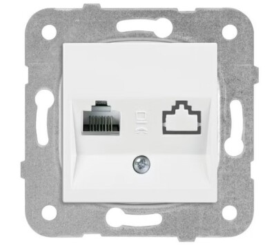 Viko-Karre-Meridian Beyaz Tekli Data Cat5E Prizi-90967032 - 1