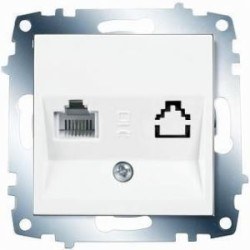 Viko-Karre-Meridian Beyaz Tekli Nümeris Telefon Prizi-90967013 - Viko