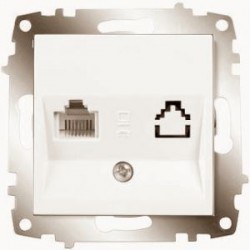 Viko-Karre-Meridian Krem Tekli Nümeris Telefon Prizi-90967213 - Viko