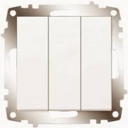 Viko-Karre-Meridian Krem Üçlü Anahtar-90967268 - Viko