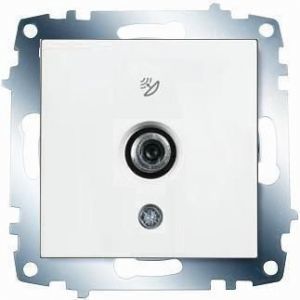 Viko/Karre - Meridian White Finite Satellite Socket with F Connector - 1