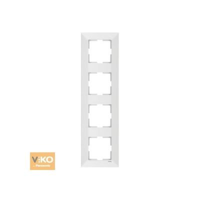 Viko Karre Beyaz 4-lü Dikey Çerçeve - 1