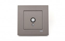 Viko-Novella Anthracite F Connector Transitive Switch - 1