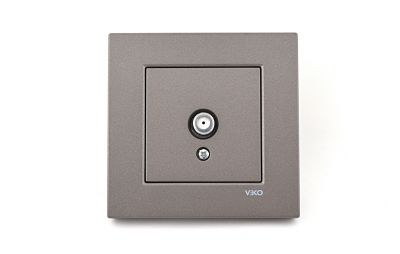 Viko-Novella Anthracite F Connector Transitive Switch - 1