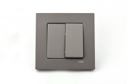 Viko/Novella Anthracite Switch Single Button - 1