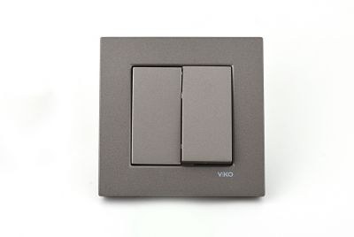 Viko/Novella Anthracite Switch Single Button - 1