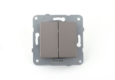Viko/Novella Anthracite Switch Single Button - 2