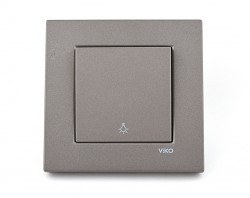 Viko/Novella Anthracite Switch Single Button - 1