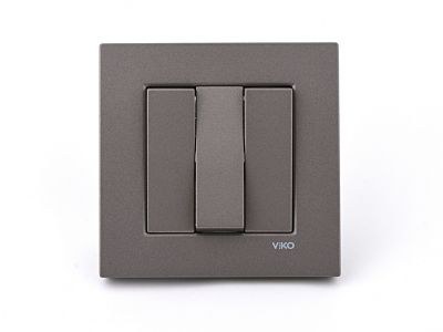 Viko-Novella Anthracite Switch with Three Button - 1
