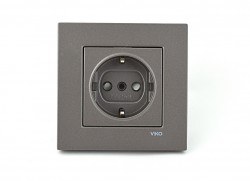 Viko-Novella Antrasit Topraklı Priz-92600008 - Viko