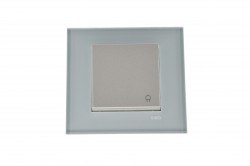 Viko-Novella Cam Açık Yeşil Kapaklı Topraklı Çocuk Korumalı Priz-92605612cy - Viko