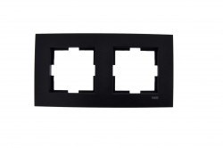 Viko-Novella Cam Siyah 2-li Yatay Çerçeve-92192272 - Viko