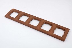 Viko-Novella Ceviz 5-li Yatay Çerçeve-92191315 - Viko