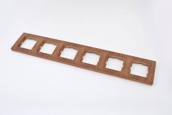 Viko-Novella Ceviz 6-lı Yatay Çerçeve-92191316 - Viko