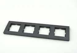 Viko-Novella Füme 4-lü Yatay Çerçeve-92190644 - Viko