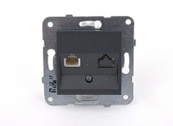 Viko-Novella Füme Cat3 Telefon Prizi-92605413 - Viko