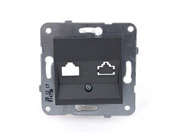 Viko-Novella Füme Cat6 Jacksız Data Prizi-92654101 - Viko