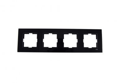 Viko Novella Glass Black 4-piece Horizontal Frame - 1