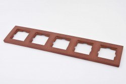 Viko Novella Glass Cherry-Tree-Colored 5-piece Horizontal - Viko